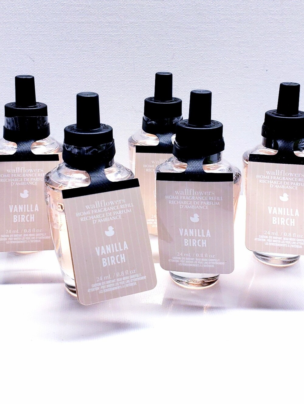 Bath & Body Works VANILLA BIRCH Wallflowers Home Fragrance Refill (5 Pcs)